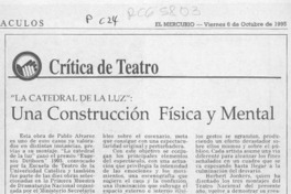 Una construcción física y mental  [artículo] Carola Oyarzún L.