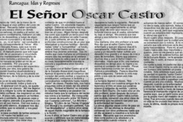 El señor Oscar Castro