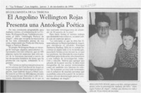 El Angolino Wellington Rojas presenta una antología poética  [artículo].