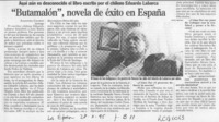 "Butamalón", novela de éxito en España  [artículo] Alejandra Gajardo.