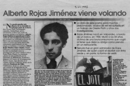 Alberto Rojas Jiménez viene volando  [artículo] Sara Vial.