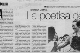 La poetisa de la desolación  [artículo] Carola Palma Salcidúa.