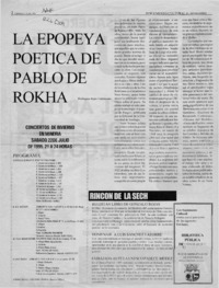 La epopeya poética de Pablo de Rokha  [artículo] Wellington Rojas Valdebenito.