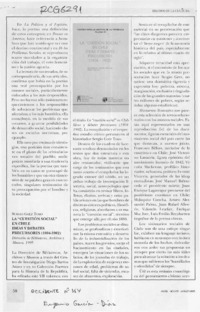 La "cuestión social" en Chile, ideas y debates precursores (1804-1902)  [artículo] Eugenio García-Díaz.