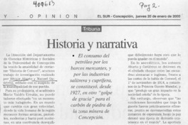Historia y Narrativa  [artículo] Sergio Ramón Fuentealba