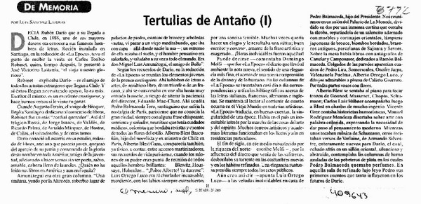 Tertulias de antaño (I)  [artículo] Luis Sánchez Latorre
