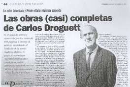 Las obras (casi) completas de Carlos Droguett