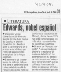 Edwards, Nobel español  [artículo]