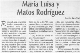 María Luisa y Matos Rodríguez