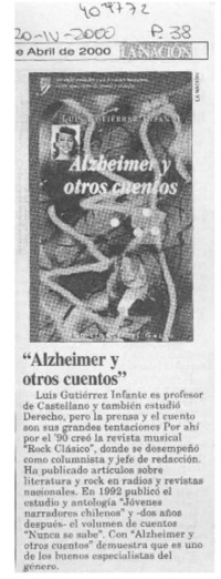 "Alzheimer y otros cuentos"  [artículo]