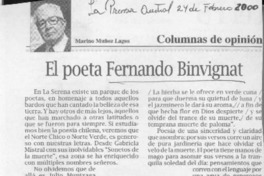 El poeta Fernando Binvignat  [artículo] Marino Muñoz Lagos