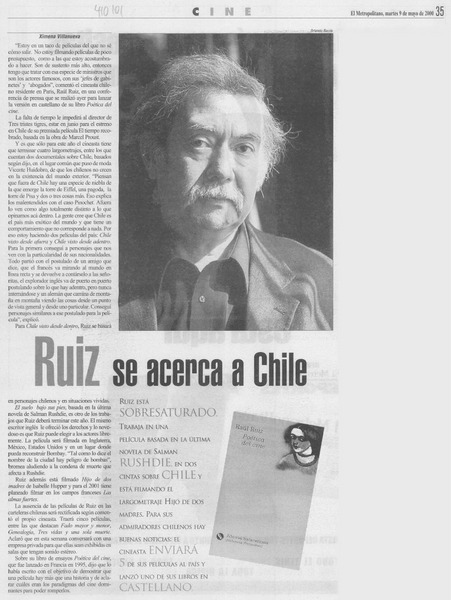 Ruiz se acerca a Chile