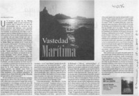 Vastedad marítima  [artículo] Bruno Cuneo