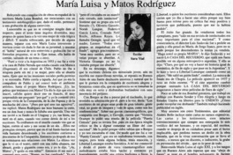 María Luisa y Matos Rodríguez