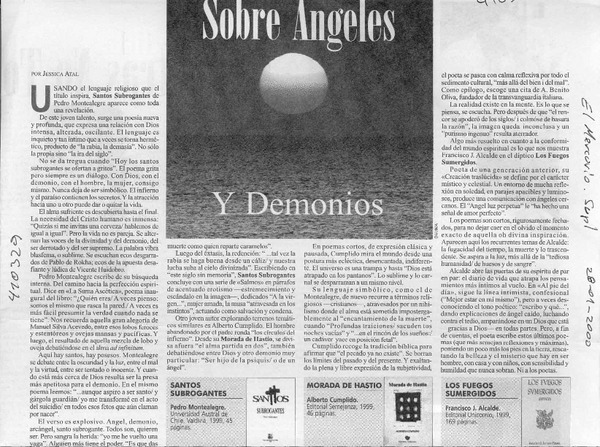 Sobre ángeles y demonios  [artículo] Jessica Atal