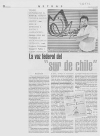 La voz federal del "sur de Chile"