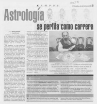 Astrología se perfila como carrera