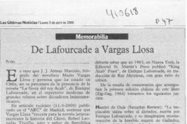 De Lafourcade a Vargas Llosa  [artículo] Filebo