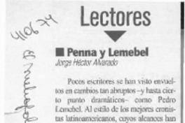 Penna y Lemebel  [artículo] Jorge Héctor Alvarado