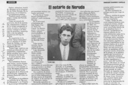 El notario de Neruda  [artículo] Enrique Ramírez Capello
