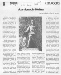 Juan Ignacio Molina  [artículo] Carlos Calderón Ruiz de Gamboa