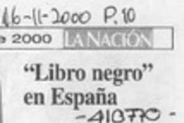 "Libro negro" en España  [artículo]