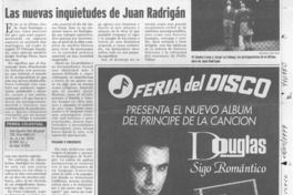 Las nuevas inquietudes de Juan Radrigán  [artículo] Leopoldo Pulgar I.