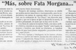 "Más, sobre Fata morgana --"  [artículo] Luis Soto Ramos