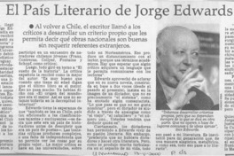 El País literario de Jorge Edwards  [artículo]