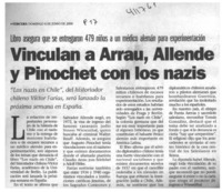 Vinculan a Arrau, Allende y Pinochet con los nazis  [artículo]