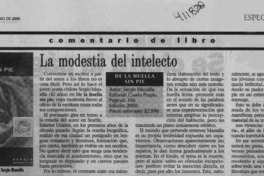 La modestia del intelecto  [artículo] Iván Quezada E.