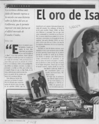 El oro de Isabel Allende  [artículo] Sonia Lira