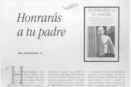 Honrarás a tu padre  [artículo] Mili Rodríguez V.