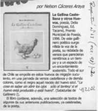 La gallina castellana y otros huevos  [artículo] Nelson Cáceres Araya