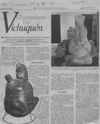 Chamanismo en Vichuquén  [artículo]