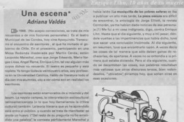 Una escena  [artículo] Adriana Valdés