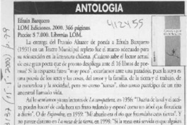 Antología  [artículo] Floridor Pérez