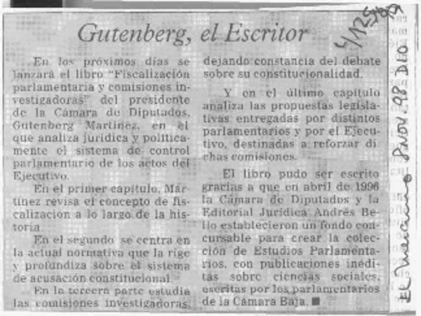 Gutenberg, el escritor  [artículo]