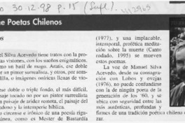 Poetas chilenos tierra firme  [artículo]