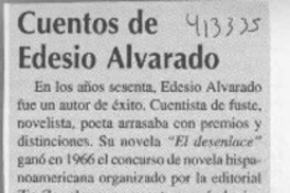 Cuentos de Edesio Alvarado  [artículo] Antonio J. Salgado