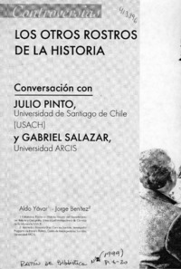 Los otros rostros de la historia  [artículo] Jorge Benítez <y> Aldo Yávar