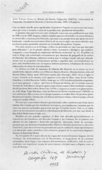Historia del Derecho  [artículo] Eduardo S. Escanilla Abarza