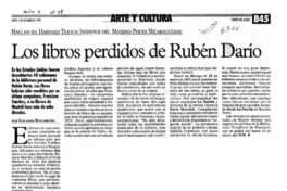 Los libros perdidos de Rubén Darío  [artículo] Eduardo Rozemberg