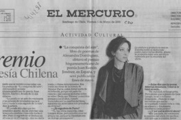 Premio a poesía chilena  [artículo]