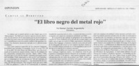 "El libro negro del metal rojo"  [artículo] Osmán Cortés Argandoña
