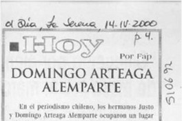 Domingo Arteaga Alemparte  [artículo]