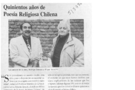 Quinientos años de poesía religiosa chilena  [artículo]