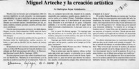 Miguel Arteche y la creación artística