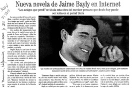 Nueva novela de Jaime Bayly en Internet  [artículo]