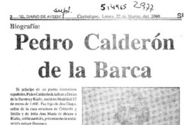 Pedro Calderón de la Barca  [artículo]